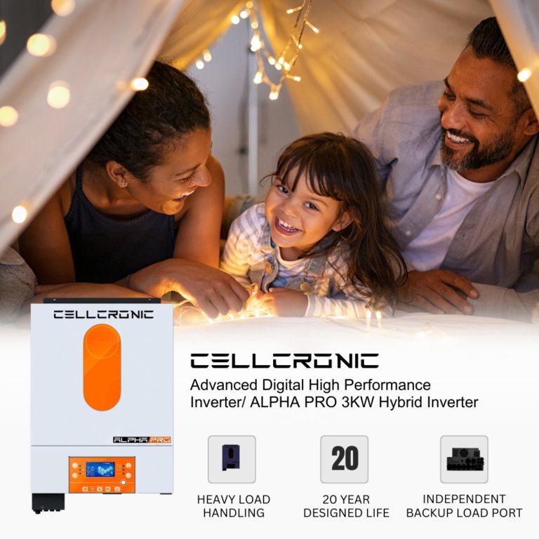 ALPHA PRO 3KW-24V Single MPPT On- Grid hybrid Inverter - Cellcronic